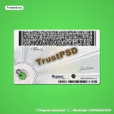 Minimal Business Card back view layout example